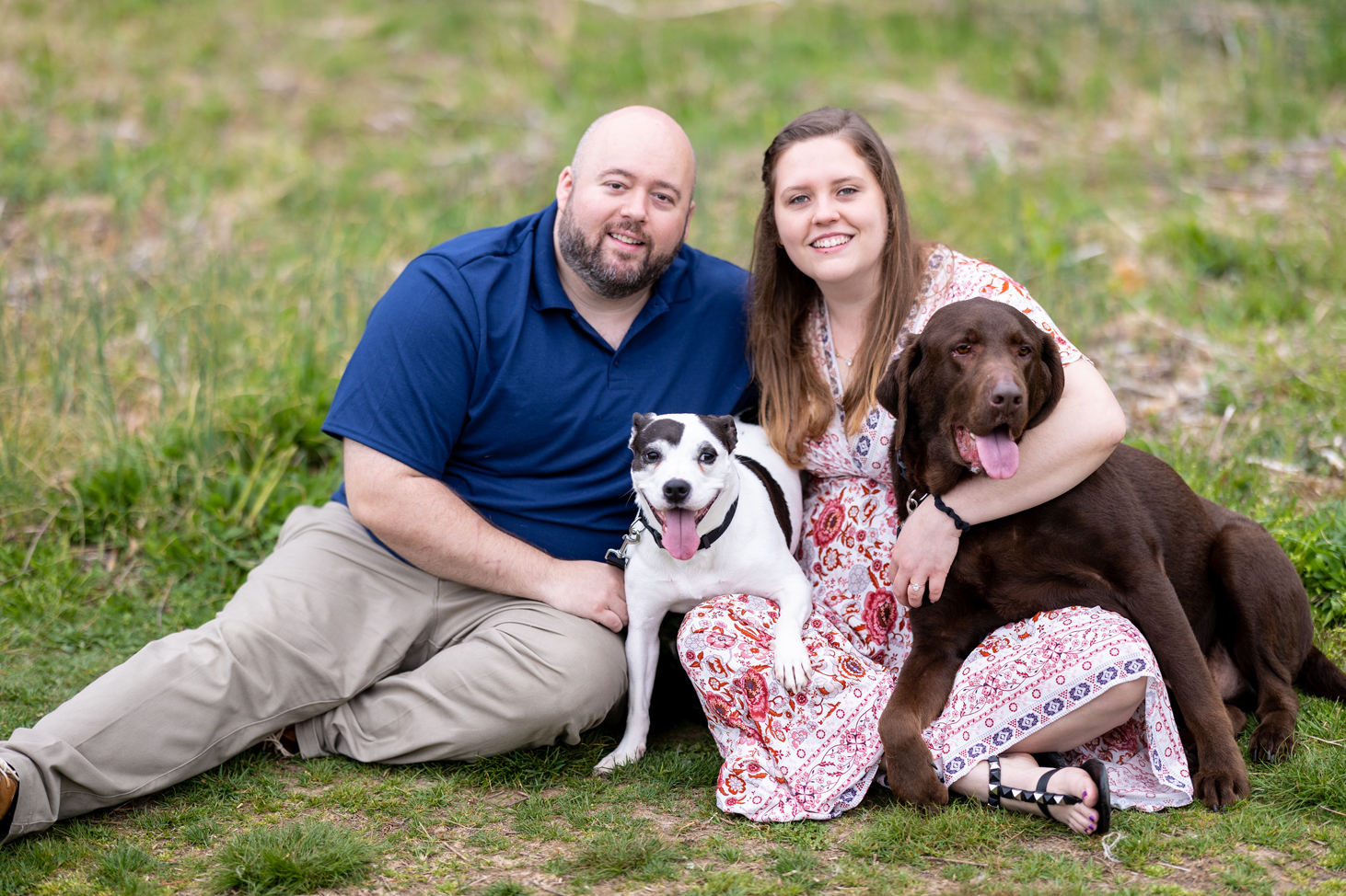 Engagement Photo with pets